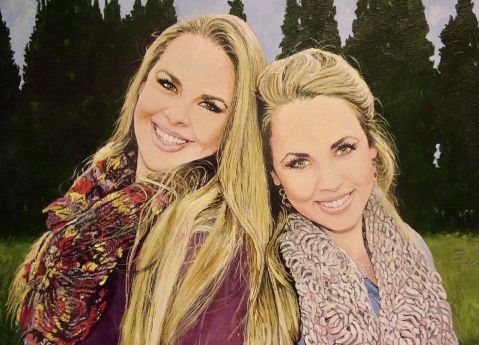 "Girls" 16"x20" Acrylic on Canvas (2014)
